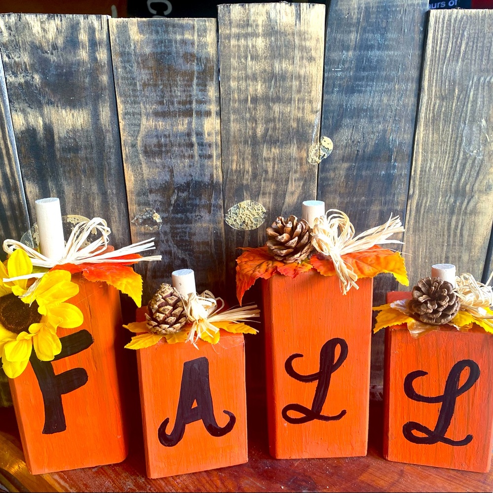 Wooden fall decor